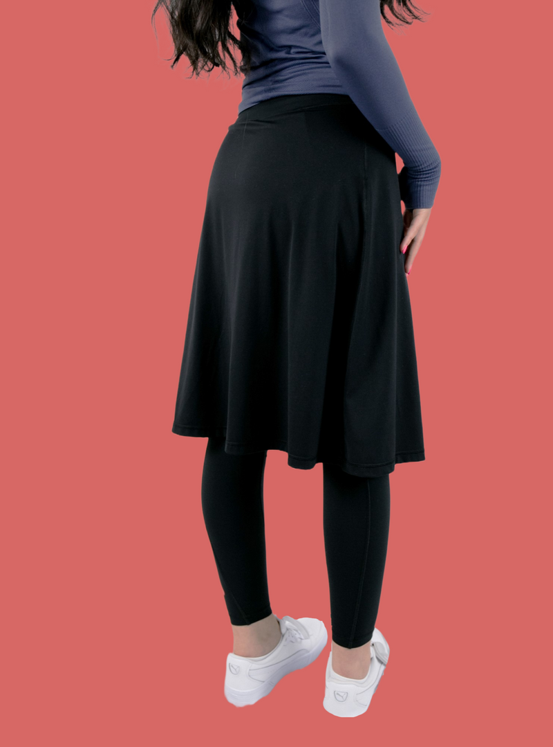slimour Women Leggings with Skirt Attached Tennis Skirt with Leggings Golf  Skirt | eBay